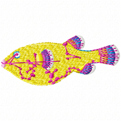 Fishes Embroidery Design 12 Fishes Embroidery Design 12